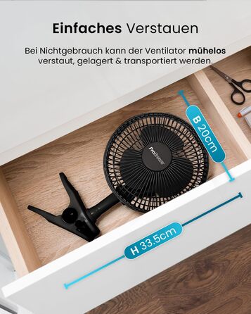 Вентилятор Pro Breeze AirFlo Standventilator 109 см з пультом та LED-дисплеєм – 2 режими, осциляція, 29 дБ, регулювання висоти, енергоефективний для спальні, офісу та дому (Чорний)