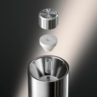 Мельниця WMF Nature Pro: ручна для солі та перцю з керамічним механізмом, регульованим помолом та аромашлузом