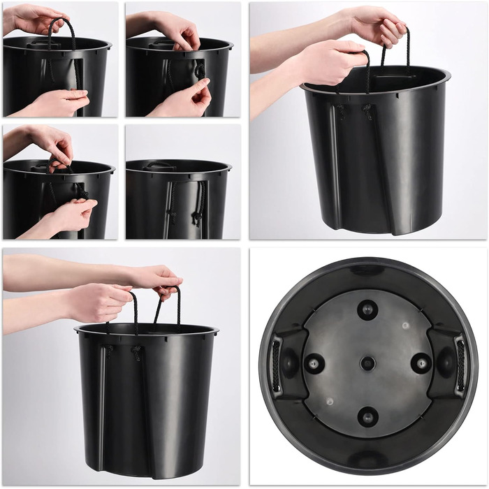 Набір горщиків KADAX (3 шт.) з дерев'яною стружкою, елегантні кашпо з винімною вставкою, захист для квітів (кремовий, 3 шт. - 19,25,30 см)