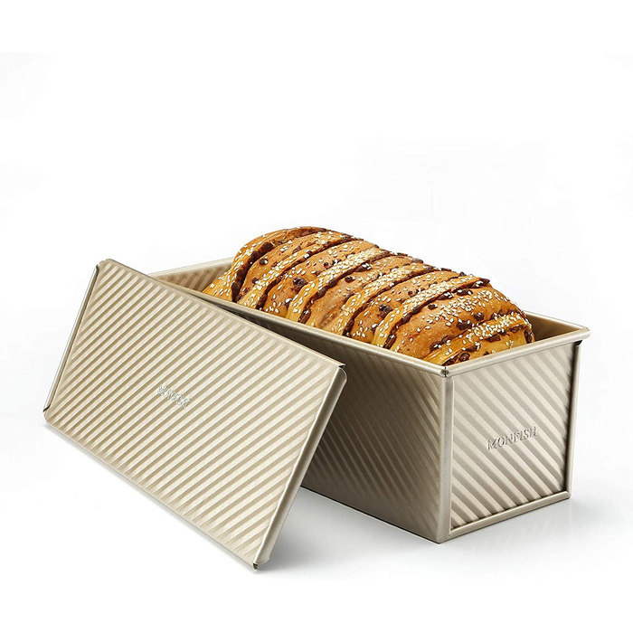 Форма для випікання хліба Monfish 1000 г 34x13,5x12 см золотиста