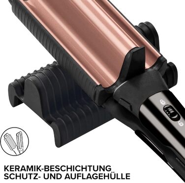 Випрямляч для волосся Bellissima My Pro Beach Waves GT20, керамічне покриття, 3 температурні режими, чорний