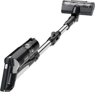 TurboTronic StormStick: акумуляторний пилосос 120 Вт з фільтром MIF та 5 м кабелем, 11kPA, циклон-технологія, чорний