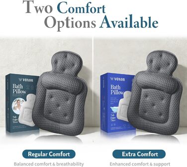 Подушка для ванни під голову та шию з 3D-сітки, 54 присоски, сіра. Аксесуар для релаксації у ванні та душі, подарунок