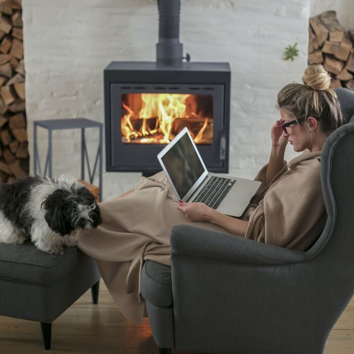 Стильна полиця для дров Relaxdays сірого кольору зі сталі