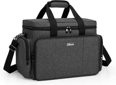 Органайзер для макіяжу BAFASO, косметичка для макіяжу, велика косметичка для косметики, косметичний кейс для жінок, органайзер для косметики в дорогу, БЕЗ АКСЕСУАРІВ (Чорний)