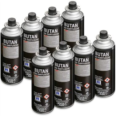 Газовий набір для кемпінгу Greenpoint з кейсом та 8 балончиками газу