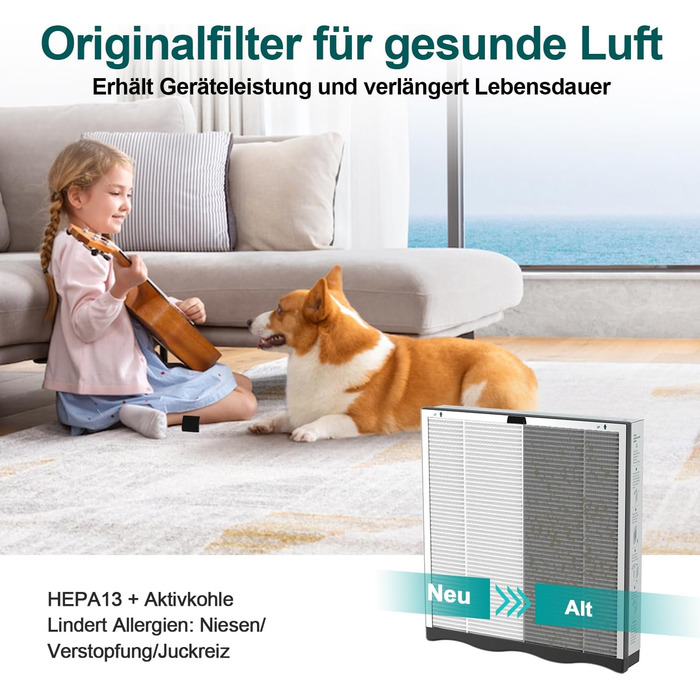 Повітряочисник Jafända HEPA для алергіків з аромадифузором та фільтром з активованого вугілля, видаляє 99,97% цвілі, пилу, пилку. Повітряочисник CADR 268 м³/h