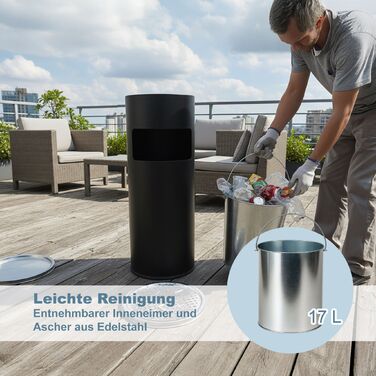 Підставка для напоїв Relaxdays з внутрішнім відром об'ємом 17 л