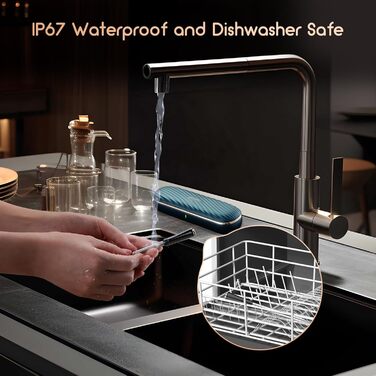 Бездротовий термометр Inkbird для м'яса з Bluetooth, IP67, 91м, для гриля, BBQ, духовки, копчення, ротисерії (INT-11X-B)