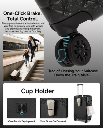 Набір валіз Sea Choice: 3 валізи з жорстким корпусом, розширювані, з TSA замком (20, 24, 28 дюймів)