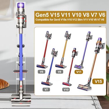 Підставка для пилососа OUTBROS для Dyson Gen5-V6, підлоговий кронштейн для ручного пилососа (білий)