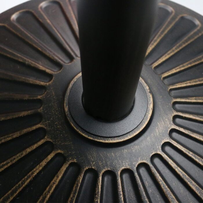 Підставка для парасольки Sunnyglade, бронзова, велика, міцна, 45,7 см, 13,7 кг, для тераси та вулиці