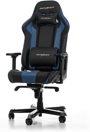 Ігрове крісло DXRacer King K99, шкірозамінник, Чорно-Синій, до 200 см