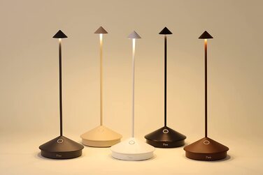 Zafferano Pina Pro: Бездротова LED-лампа для дому та саду, сенсорне керування, диммування, 2700K, пісочний колір