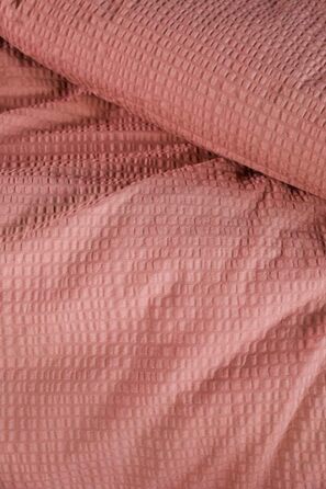 Комплект постільної білизни Beddinghouse Seersucker Колір хвилі рожевий Розмір 135x20080x80см Бавовняна блискавка
