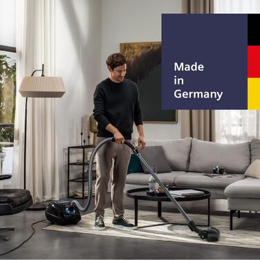 Пылесос Siemens Staubsauger Q5.0 Extreme silencePower VSQ5X500: для алергіків, з великою насадкою, 650 Вт, чорний