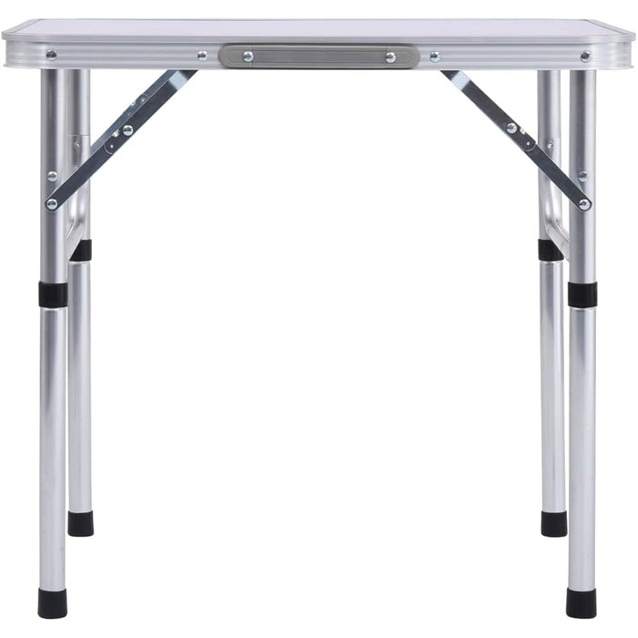 Кемпінговий стіл Складний розкладний стіл Валіза Стіл Розкладний стіл Садовий стіл Стіл для вечірок Алюмінієвий стіл Стіл для пікніка Алюміній 60x45см (білий)