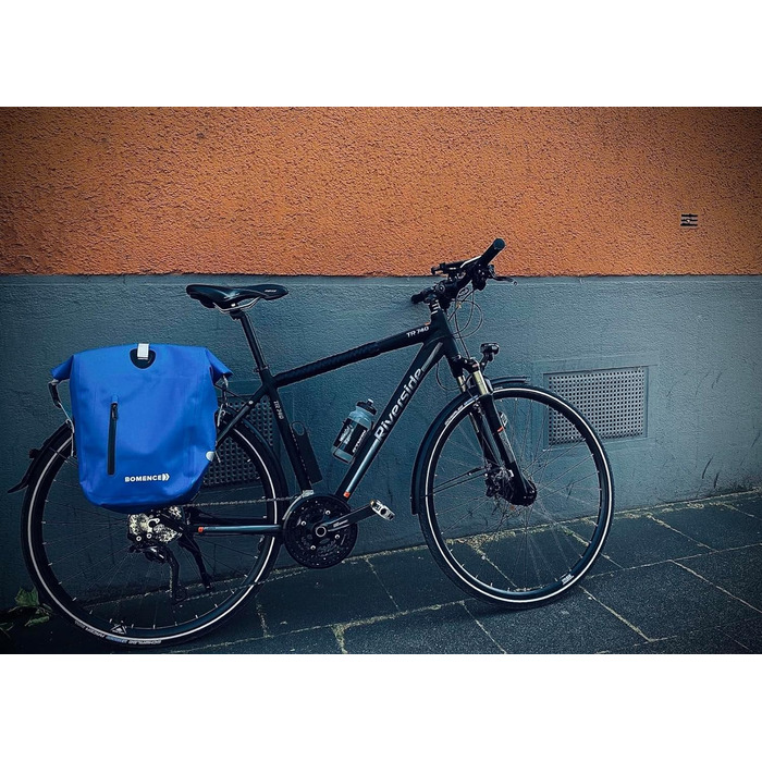 В 1, Багажна полиця для велосипедного рюкзака, Сумка-переноска з функцією рюкзака, Велосипедна сумка Combi (синій набір), 2