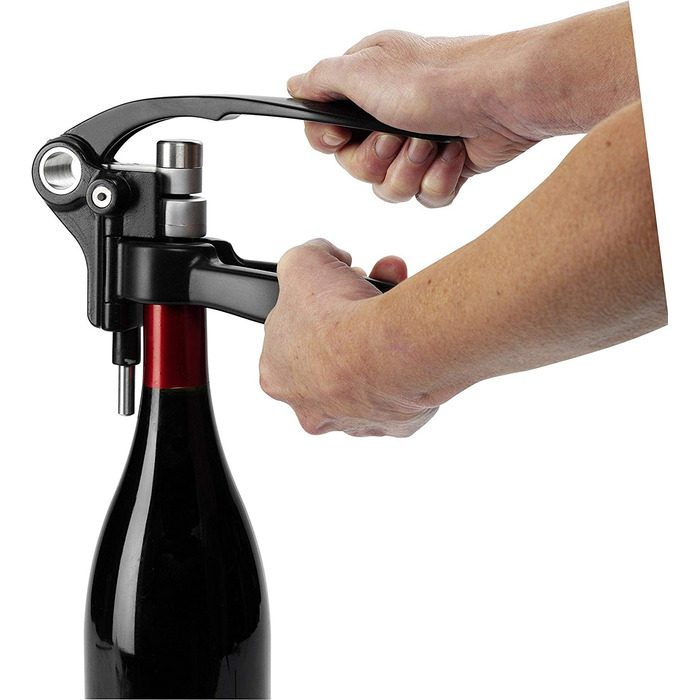 Набір викруток для вина Le Creuset з різаком для ковпачків, чорний/сріблястий, метал