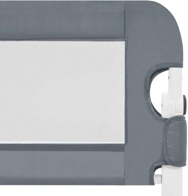 Бортик для ліжка дитячого vidaXL 150x42 см сірий, захист від випадання для малюків та дітей