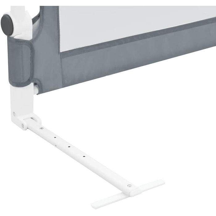 Захисний бортик для ліжка vidaXL для дітей та малюків 150x42 см, сірий, поліестер