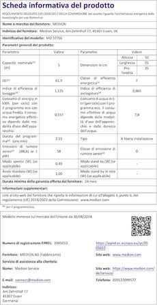 MINI посудомийна машина MEDION DWT51 (біла, зі скляними дверцятами, 5 комплектів посуду, таймер, без підключення до води)
