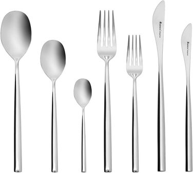 Karaca Liza Elegance: Набір столових приборів на 12 осіб (84 деталі) з коробкою, сталь