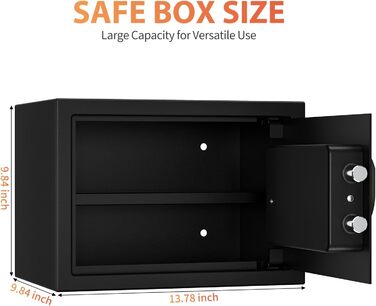Касовий сейф KABISAFE для дому та офісу з цифровим замком, світлом та 20L об'ємом