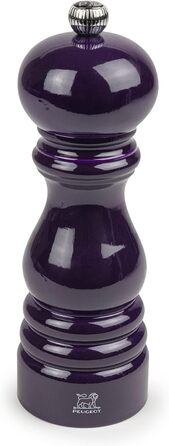 Paris Pepper Mill 18 см - Paris-rama Collection - Класичне регулювання помелу - Виготовлено з деревини, сертифікованої PEFC - Aubergine Pepper Mill