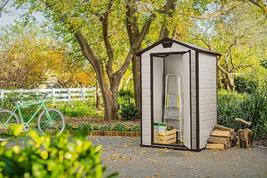 Садовий будиночок Keter Manor 4x3 м, пластиковий, коричневий - для дачі та саду