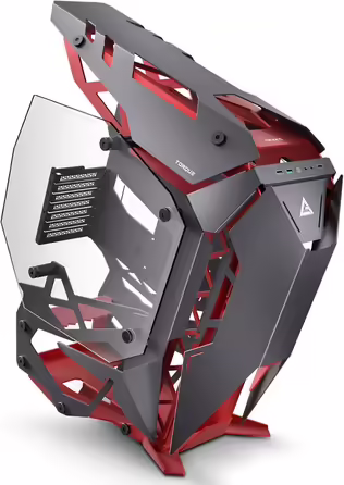 Ігровий корпус Antec Torque Midi-Tower чорний/червоний, алюмінієвий, підтримка ATX/EATX/ITX/Micro ATX