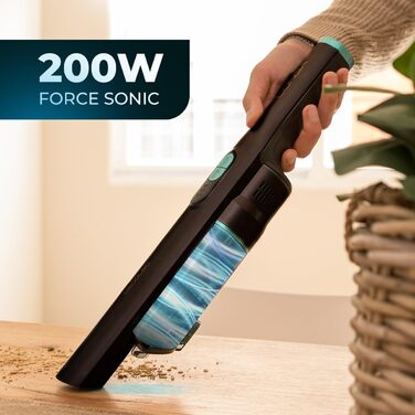 Ручний пилосос Cecotec Conga Rockstar: 210 Вт, цифровий, 20 кПа, до 40 хв роботи, 2 режими, аксесуари для килимів та матраців, сірий (Micro + Animal)