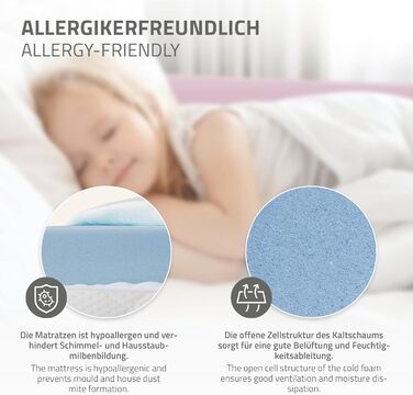 Дитяче ліжко-халапа Tipi ML-Design біле з бортиками та ламелями, з сосни, індіанське ліжко для дівчаток та хлопчиків, ліжко-будиночок з огорожею, підлогове ліжко-халапа для дітей та підлітків, ігрове ліжко-намет (80x160 см з матрацом, рожеве)