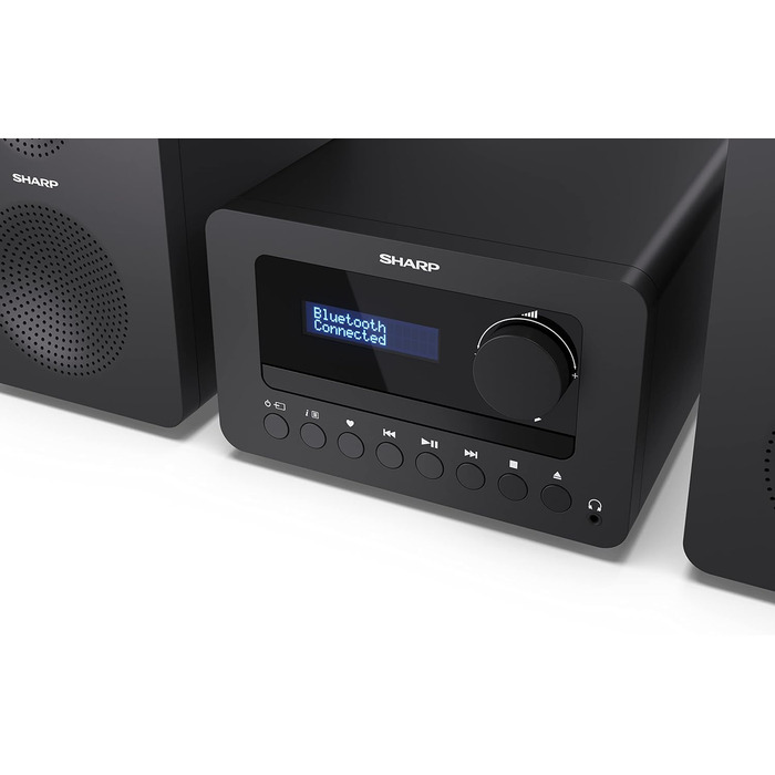 Компактна система SHARP XLB520D (40 Вт, DAB/FM, Bluetooth), чорна