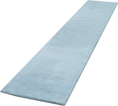 Килим з високим ворсом килимове покриття для спальні, що оточує ліжко зі штучного хутра з імітацією хутра пухнастий однотонний 3 шт. и, розмір колір (2 x 60x90 1 x 80x300, бірюзовий)