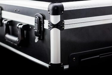 Набір інструментів Meister 156 предметів у візку на колесах з телескопічною ручкою - професійний кейс для інструментів, чорний/сріблястий, 8971440