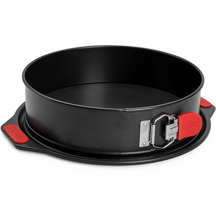Форма для випічки Woll Springform Ø 26 см - висувна, без PFAS, з антипригарним покриттям та силіконовими ручками, придатна для духовки та мийки, діаметр 26 см, висота 7 см