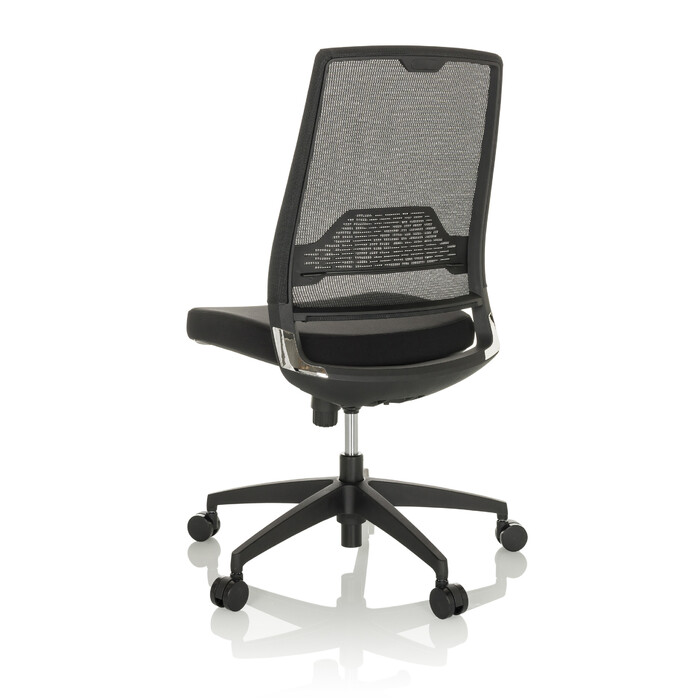 Офісне крісло / Крісло на коліщатках PORTO ECO I з тканинним сидінням / сітчатою спинкою, чорне hjh OFFICE