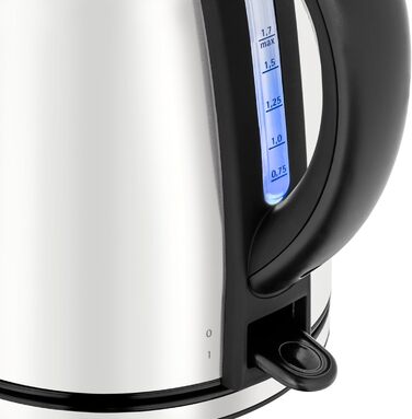 Електричний чайник WMF Stelio 1,7л з фільтром від накипу, нержавіюча сталь, матове покриття, підсвітка рівня води