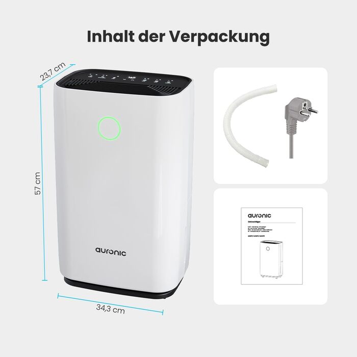 Електричний осушувач повітря Auronic AU3271 16L - 16 літрів, для дому