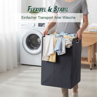 Шафа для білизни Relaxdays з містким мішком для білизни (48 л)