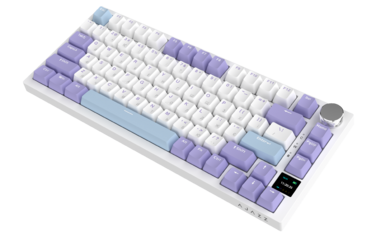 Бездротова механічна клавіатура Ajazz AK820 PRO PRO 75% Gift Switch White RGB   (AK820PRO-G-PWB)