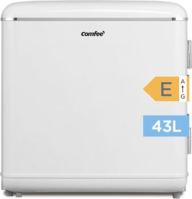 Холодильник Comfee RCD50WH2EURT(E) 47 л, Ретро-дизайн, Білий, для офісу та дому, Клас E