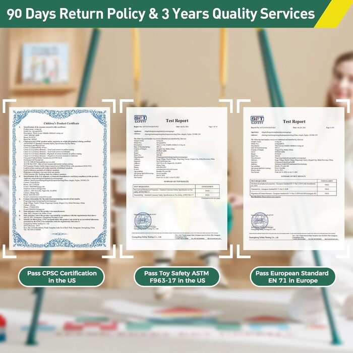 FUNLIO Набір 2-в-1: гойдалка та дверний батут для малюків. Гойдалка для дітей з 4 мішками з піском, складаний металевий стійка для використання в приміщенні та на вулиці, легко збирається та зберігається. (Зелений)