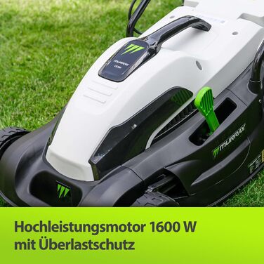 Електричний газонокосарка Murray LE320E 2-в-1: 1200W, ширина косіння 32 см, об'єм травоспіральної коробки 27 л, ергономічна ручка, захист від перевантаження
