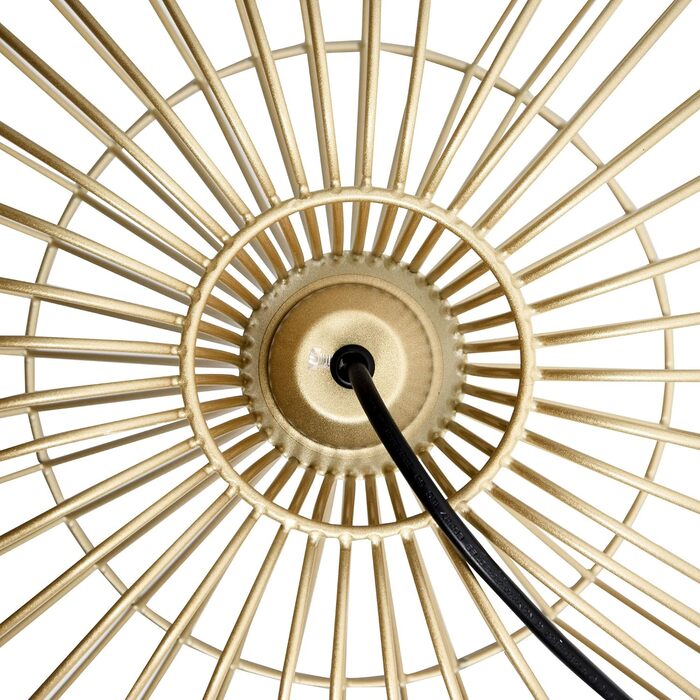 Підвісний світильник підвісний світильник у вінтажному дизайні, стельовий світильник, E27, регульований по висоті, золотий колір, E27, 40W, кухня, бар, вітальня, спальня, сталь, Ø37 x 150H см (без лампочки)