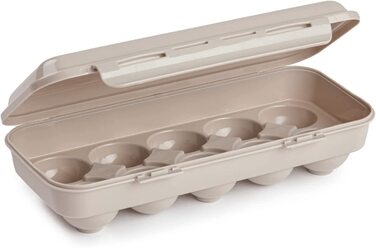 Коробка для яєць meberg PF114121 для 10 яєць, набір з 3 пластикових ящиків для перевезення яєць без бісфенолу А, штабельована коробка для зберігання яєць, коробка для зберігання яєць