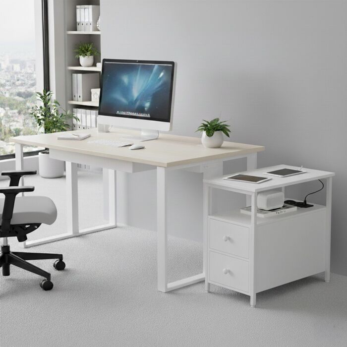 Relaxdays Додатковий столик з розетками