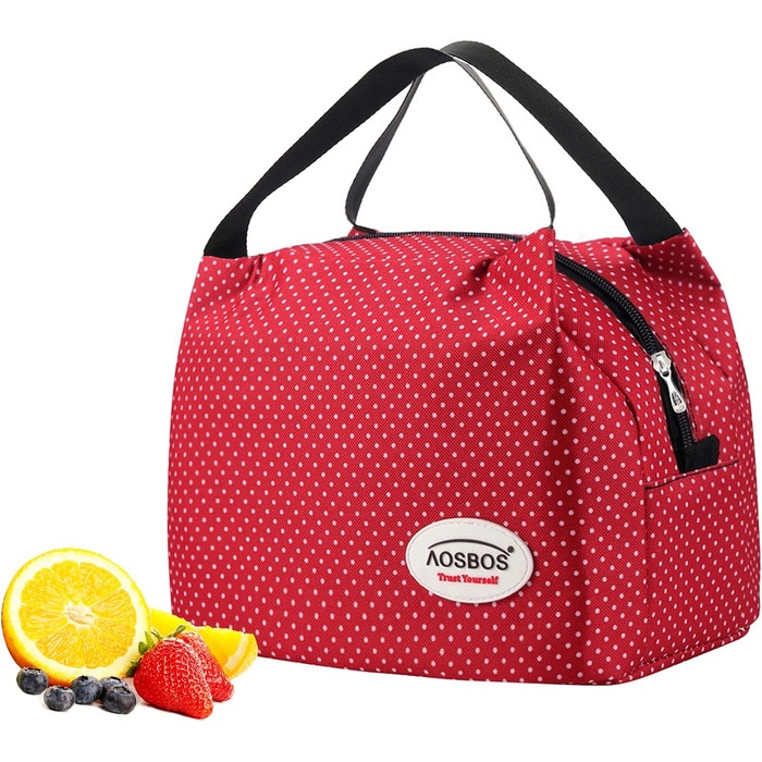 Сумка-холодильник AOSBOS, маленька сумка для сніданку, міні-сумка для сніданку, жіноча ізольована сумка для подорожей, велосипедна складна Термальна сумка, водонепроникна