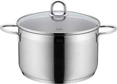 Набір каструль Silit Diamant Topfset Induktion 4-teilний: нержавіюча сталь, склокришка, індукційне дно